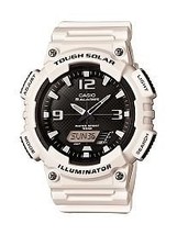 Mn's Analog Solar White Watch Alarm with Date - $119.49