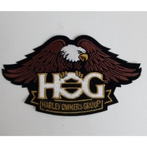 Harley Davidson Owners Group H.O.G. Eagle Gold Patch Small 3x5&quot; - $10.66