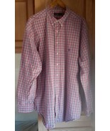 EUC Ralph Lauren Shirt Mens 3XLT Tall Pink Green Blue Plaid Button Up Sh... - $29.69