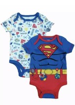 DC Comics Infant Boys 2pc Superman Bodysuit Baby Outfit Set, 6/9M - New! - $11.88