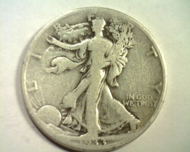1933-S WALKING LIBERTY HALF DOLLAR VERY GOOD+ VG+ NICE ORIGINAL COIN BOB... - £17.58 GBP