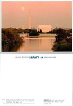 Washington D.C. Washington Monument Capitol Moon Potomac Memorials VTG Postcard - £7.40 GBP