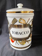 Vintage Piero Fornasetti Tabacco Coperchio Scatola Pentola Barattolo 22.9cm Alto - £451.03 GBP