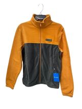 Columbia Men Granite Mountain Full Zip Fleece Jacket Tangerine/Grey Size... - $23.76