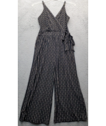 Kaileigh Romper Women Small Multi Striped Stretch Tie Waist Wrap V Neck ... - $505.89 MXN