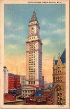 Custom House Tower Boston Mass. Postcard PC186 - £3.93 GBP
