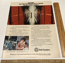 Vintage Print Ad Bell Telephone Switching Systems 21st Century 1970s Eph... - $11.75