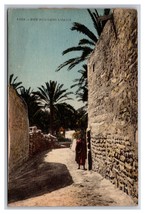 Une Rue Street View dans l&#39;Oasis Tunisia  UNP DB Postcard Q25 - £3.07 GBP