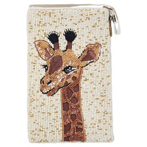 Giraffe 606 Beaded Club Bag Evening Clutch Purse w/ Shoulder Strap - £27.22 GBP