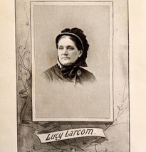 Lucy Larcom Portrait Victorian Print 1901 Woman History Ephemera DWP4C - $19.99