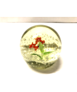 Two Tadpoles on Green Sea Weed 2 1/2&quot; Tall Chinese Glass Paperweight - $6.79 CAD
