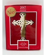 Lenox Snow Fantasies Cross Christmas Ornament 2017 Annual - $18.29