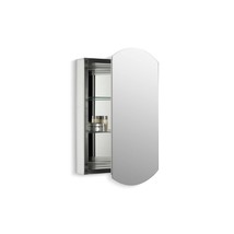 Archer 20" W x 31" H Aluminum Single-Door Medicine cabinet, Beveled edges - £227.41 GBP