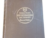 Webster’s New International Dictionary Second Edition Unabridged 1953 - £35.56 GBP