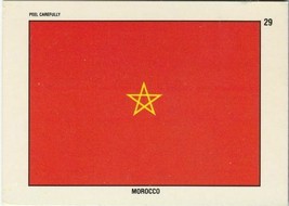 1991 Desert Storm Topps Flag Stickers MOROCCO # 29 - £1.35 GBP