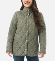 32 Degrees Women&#39;s Quilted Mockneck Fully Lined Snap Jacket Coat - $24.99