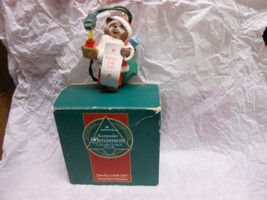Hallmark Keepsake &quot;Santa&#39;s Club List&quot; 1992 Light Collector&#39;s Ornament NE... - $7.87