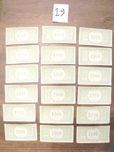 Primary image for 18 1000 lire Monopoly NOTES vintage 60s-
show original title

Original Text18...