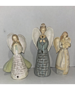 Foundations Angels Figurines Enesco Wings Lot Of 3 - $488.83 MXN