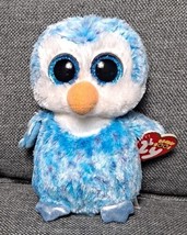 NM* Ty Beanie Boos - ICE CUBE the Blue Penguin (6 Inch)(Glitter Eyes) NMWMT - £13.46 GBP