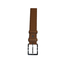 Men Genuine Leather Belt PIERO ROSSI Turkey Full Grain Hand Stitch 301 Cognac image 2