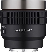 Rokinon 75mm T1.9 Full Frame Cine Auto Focus Lens for Sony E (CAF75-NEX) - $906.99