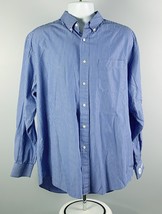 Trane HVAC Service Button Front Shirt Striped Mens XL Pima Cotton - £23.70 GBP