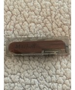 Smoky Mountains Souvenir Knife Multifunction Pocket Knife Engraved Mitchell - $275.84 MXN