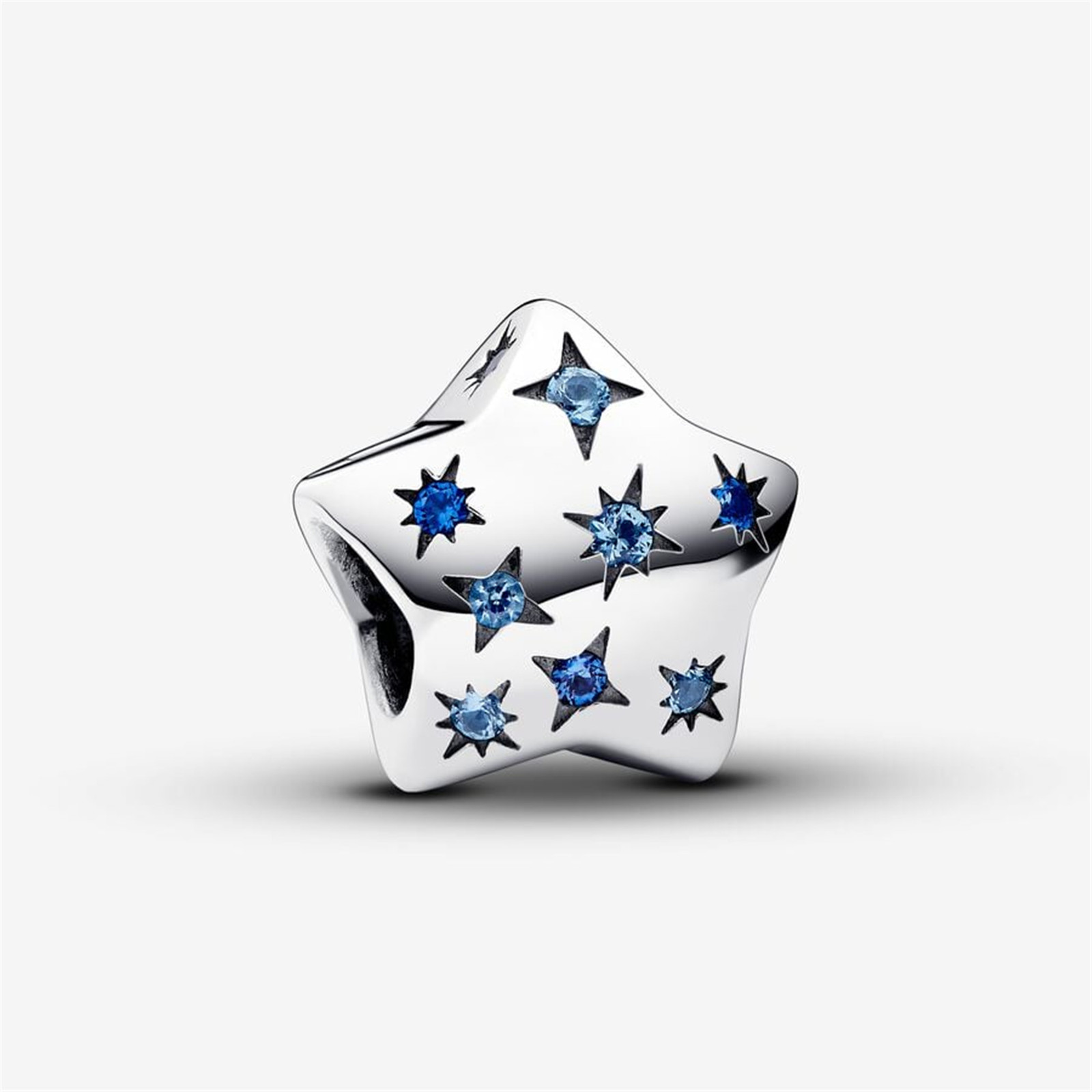 925 Sterling Silver Bold Sparkling Star Charm,Fit for Pandora Charm,Gift for Her