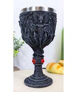 Ebros Large Night Terror Winged Demonic Dragon Wine Drink Goblet Cup Cha... - $37.61 CAD