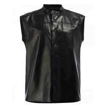 Soldier Sleeveless Leather Shirt - $95.00
