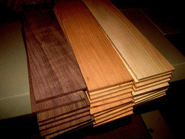 12 THIN KILN DRIED SANDED CHERRY, WALNUT, MAPLE WOOD LUMBER 12&quot; X 3&quot; X 3/8&quot; - $39.55