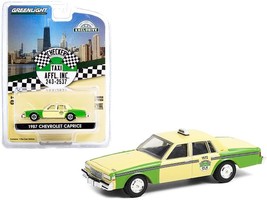 1987 Chevrolet Caprice Yellow and Green Chicago Checker Taxi Affl Inc. 1/64 - $33.99
