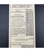Vintage Maine Central Railroad MEC Round Trip Ticket Unused Form Con 157 - £9.63 GBP