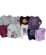 Lot Girls 9 Long Sleeve Shirts OLD NAVY JESSICA SIMPSON CAT JACK  sz 5/6/7 - $368.46 MXN