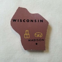 Wisconsin Sifo Vintage United States Map Wooden Puzzle Replacement Piece... - £3.85 GBP