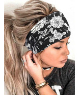 Bohemian Floral Print Hair Band Boho NEW w Gift Box- Great Gift- - $12.11 CAD