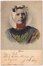 Postcard Zeeland Traditional Costume Goes Schaefer Amsterdam - $9.89