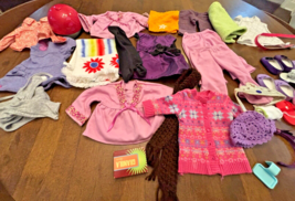 American Girl Clothing &amp; Accessories Lot Dresses Sweater Pants Shoes Tow... - £55.86 GBP