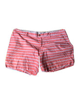 Old Navy Shorts Womens Size 16 Coral And White ED5 Striped Lightweight B... - £6.68 GBP