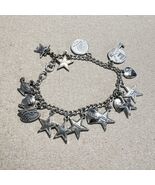 Vintage Silver Tone Beta Sigma Phi Charm Sorority Bracelet 1970s - $16.77 CAD
