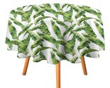 Jungle Banana Leaf Tablecloth Round Kitchen Dining for Table Cover Decor... - $15.99+