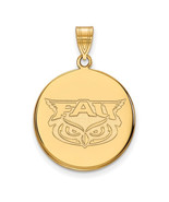 SS w/GP Florida Atlantic Large Disc Pendant - $93.93 CAD