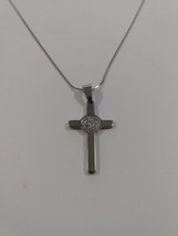 Silver Chain with Cross Pendant - $36.00