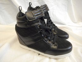 Women&#39;s Rue 21 Athletic Hi top Black Shoes Size Medium 7/8 NEW - £17.77 GBP