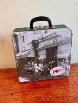 The Body Shop Tin Storage Case Suitcase Bag Large Market VTG Empty Stora... - $20.00