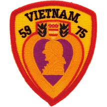 Vietnam Purple Heart Patch Red &amp; Yellow 3&quot; - £7.93 GBP