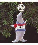 Hallmark Seal with Soccer Ball on Nose with St. Nick&#39;s Team Shirt Perfec... - £1.95 GBP