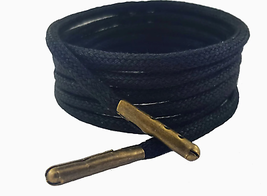 Negro Cordones Algodón Encerado 75 CM 3MM Ovalado / Redondo Se Vende En 1 Y 2 - £3.82 GBP+