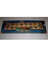 Mancala Game Cardinal Solid Wood Oak Finished Deluxe Gemstone Playing Pi... - $24.99